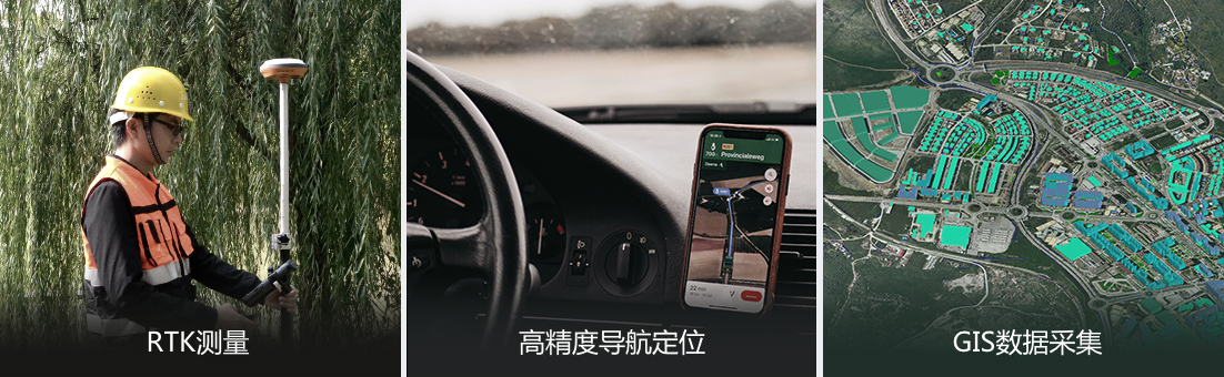 適用于RTK測(cè)量、高精度導(dǎo)航定位、GIS數(shù)據(jù)采集
